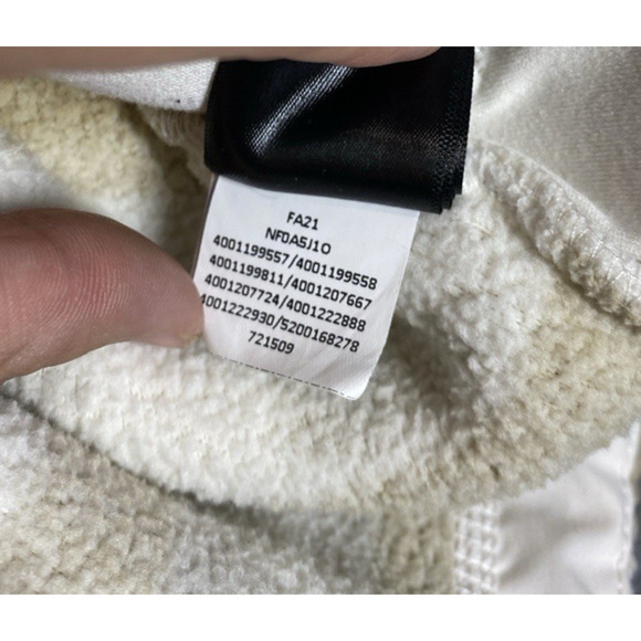 The North Face Sweater Womens Extra Small Ivory Tan Cragmont Fleece Lodge Ski - Picture 11 of 14